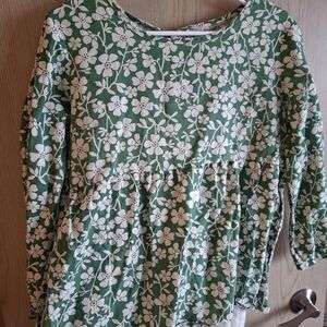 Floral Green Women's Top